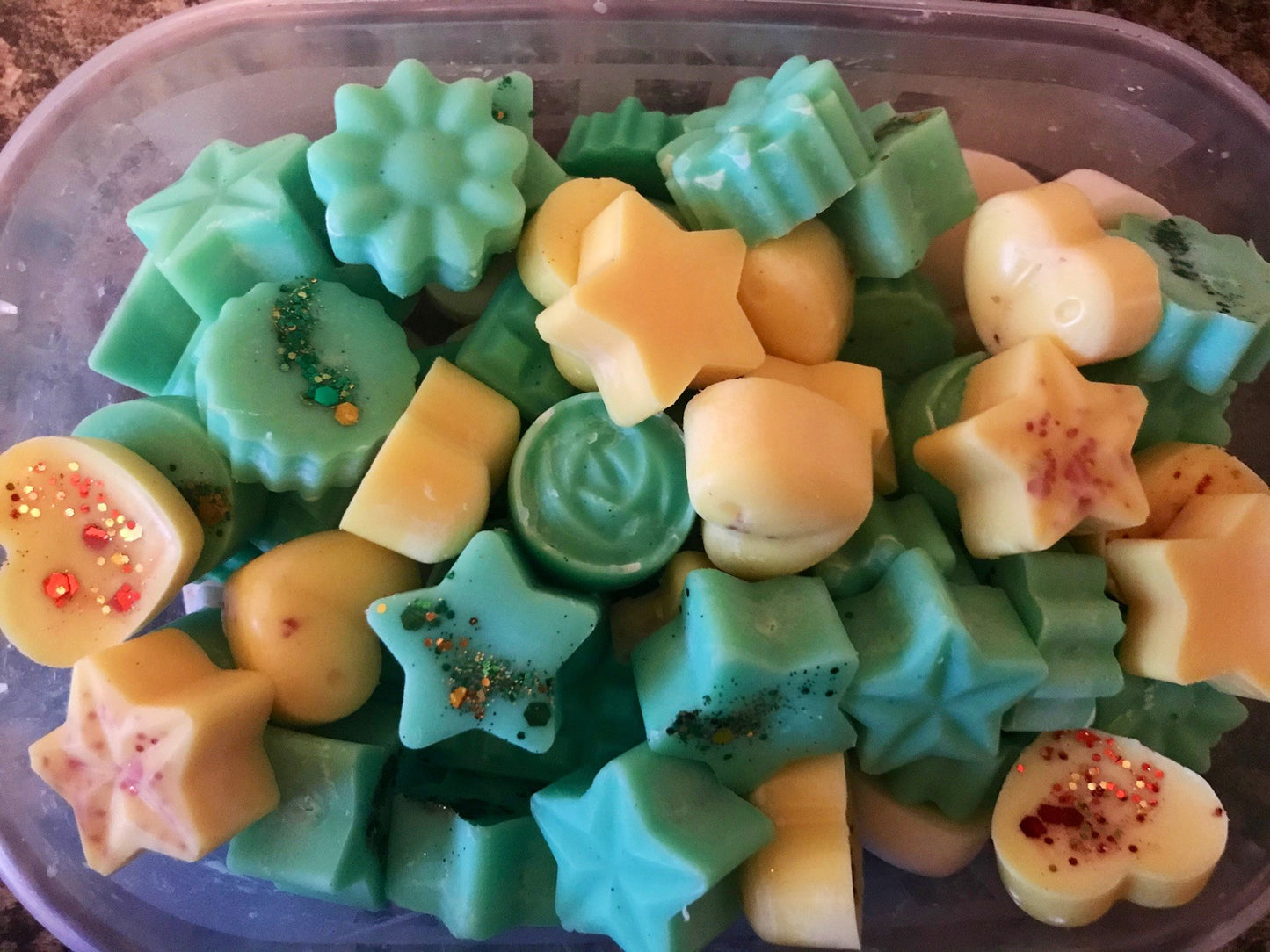 20 Beautiful Christmas Wax Melts in a Box, Soy Wax Melts
