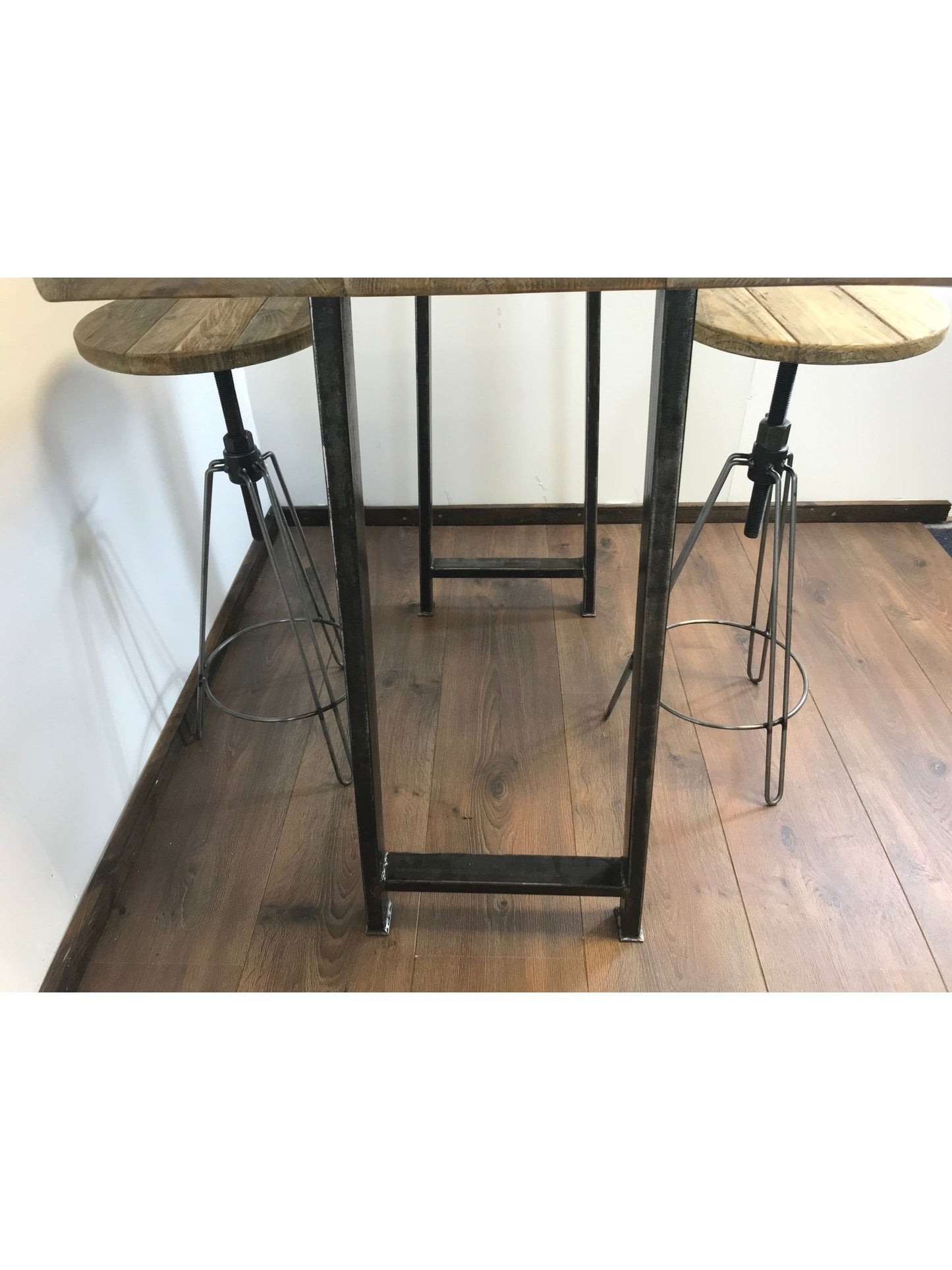 Industrial Rustic Breakfast Bar-Stylish Breakfast Bar-Free standing A frame- Antique iron finish