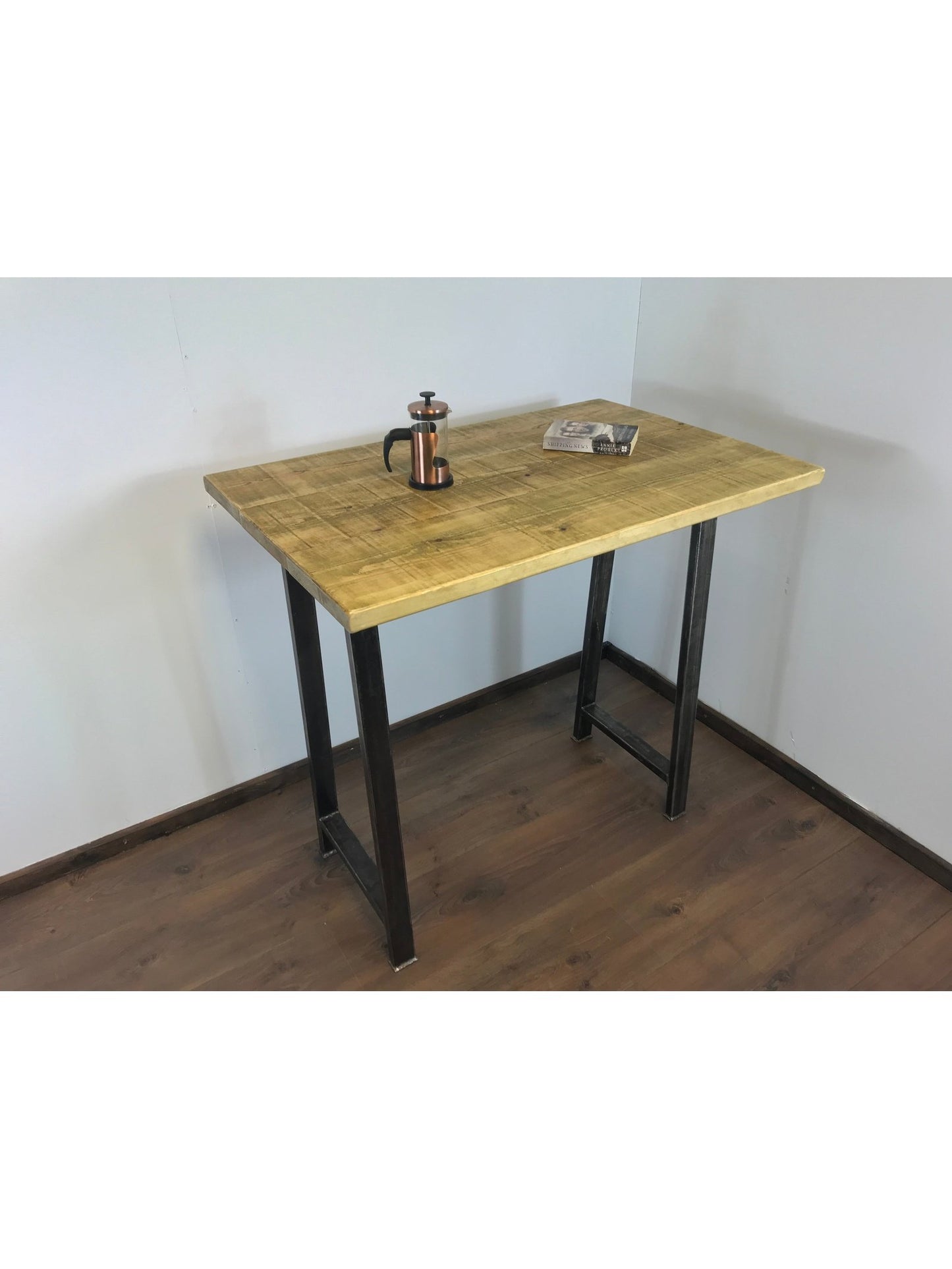 Industrial Rustic Breakfast Bar-Stylish Breakfast Bar-Free standing A frame- Antique iron finish