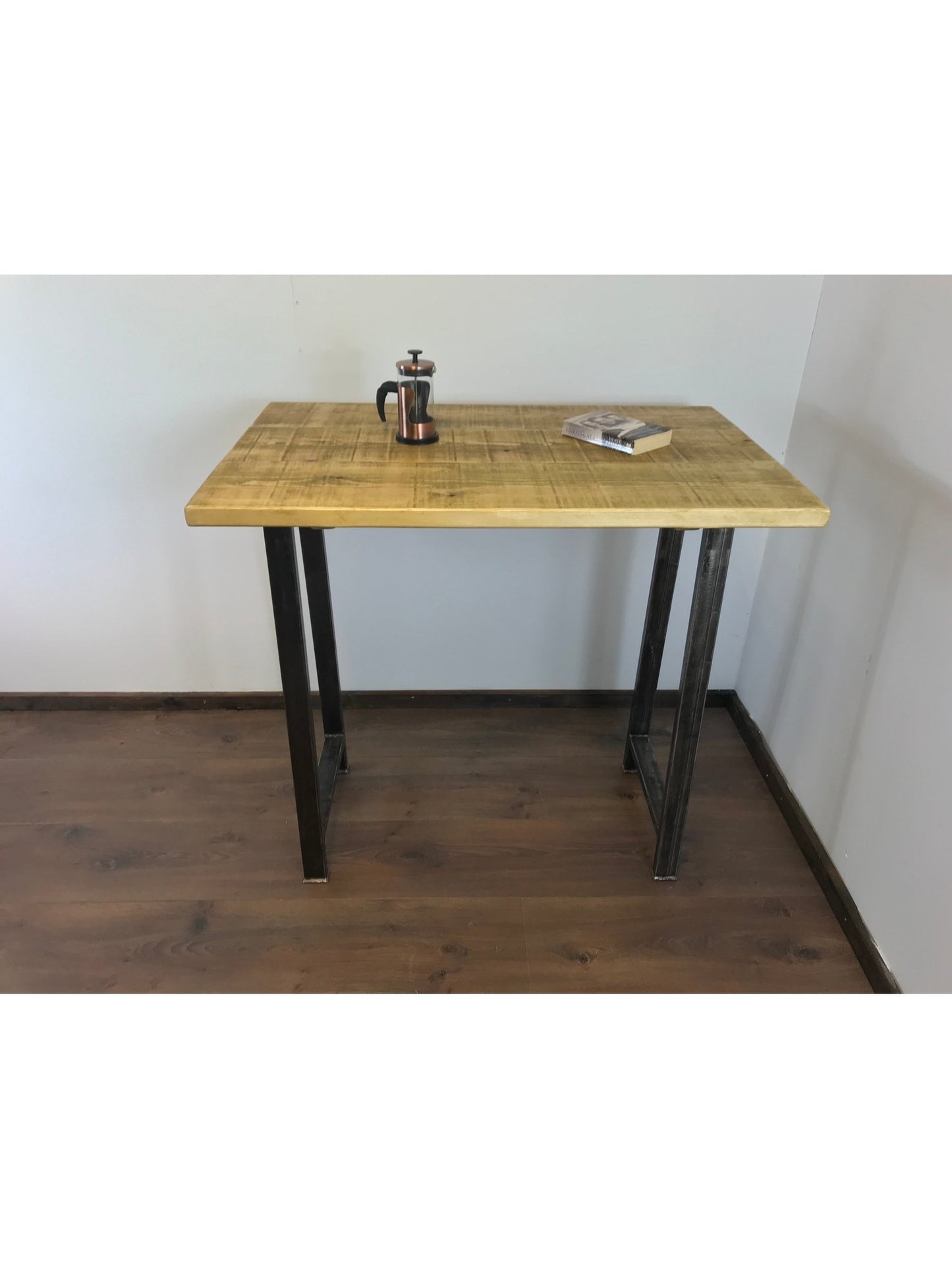 Industrial Rustic Breakfast Bar-Stylish Breakfast Bar-Free standing A frame- Antique iron finish