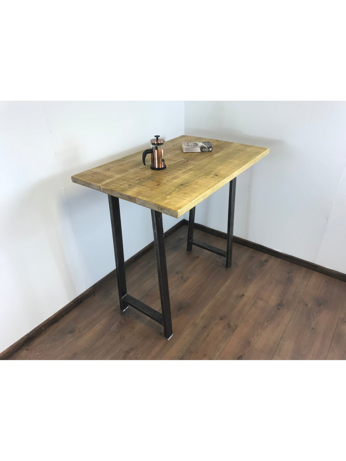 Industrial Rustic Breakfast Bar-Stylish Breakfast Bar-Free standing A frame- Antique iron finish