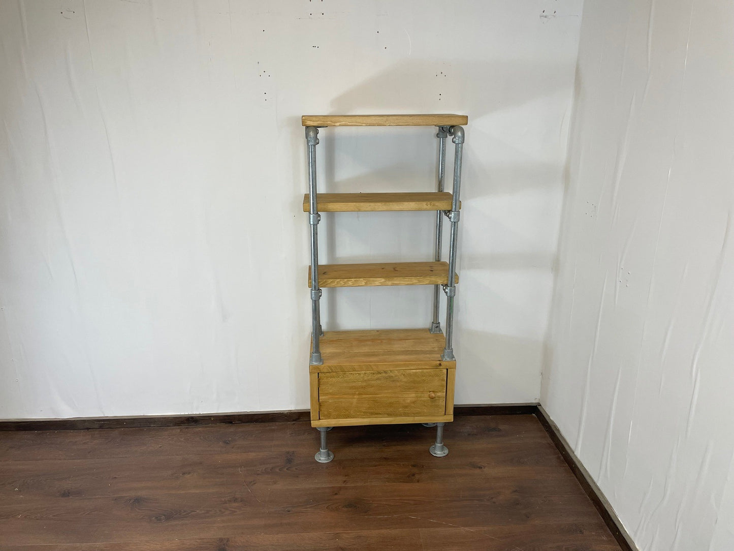 Industrial/Rustic Ladder Style Shelving Unit with Cupboard
