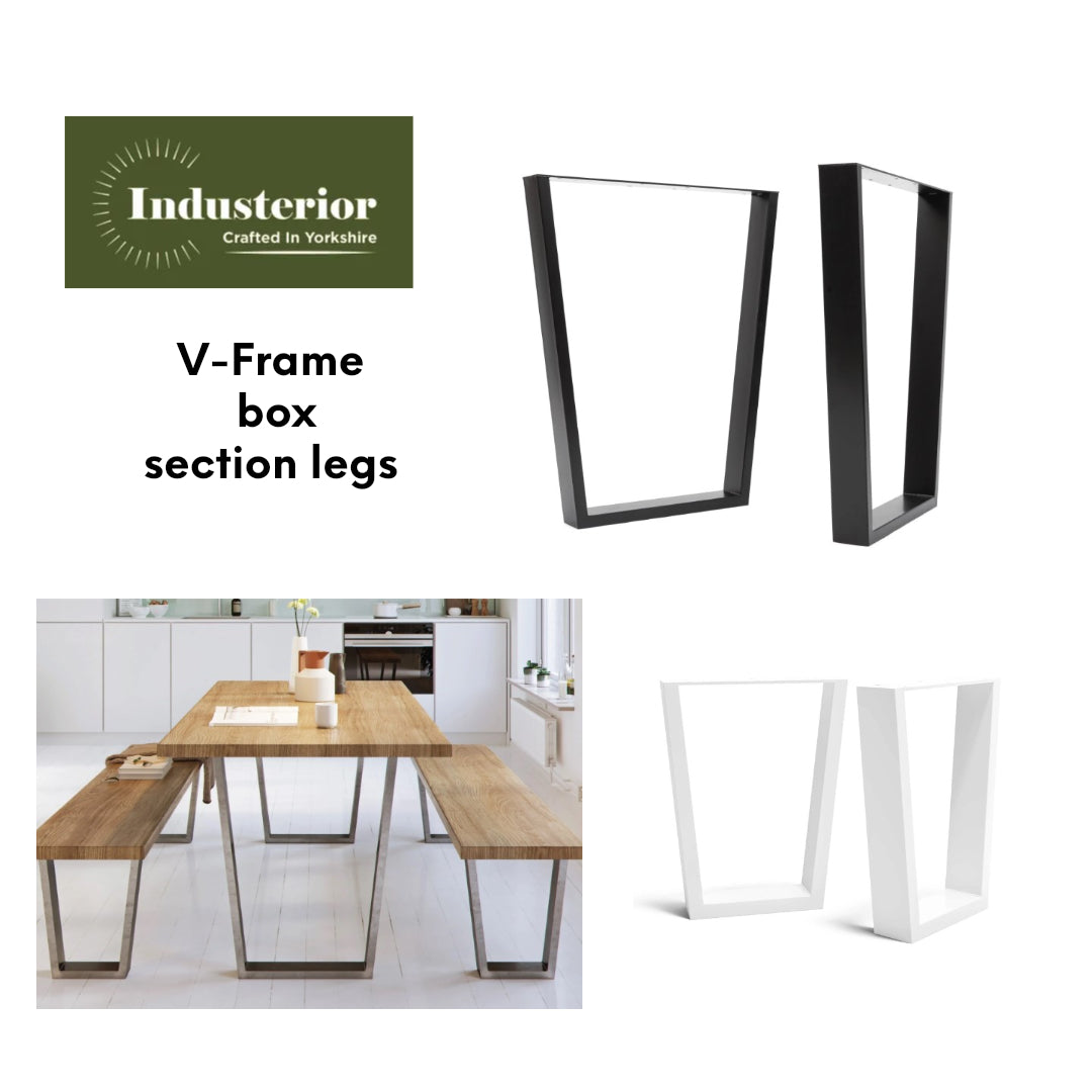 V - FRAME INDUSTRIAL LEGS - various sizes and colours
