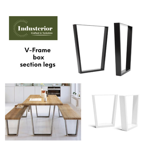 V - FRAME INDUSTRIAL LEGS - various sizes and colours - Industerior
