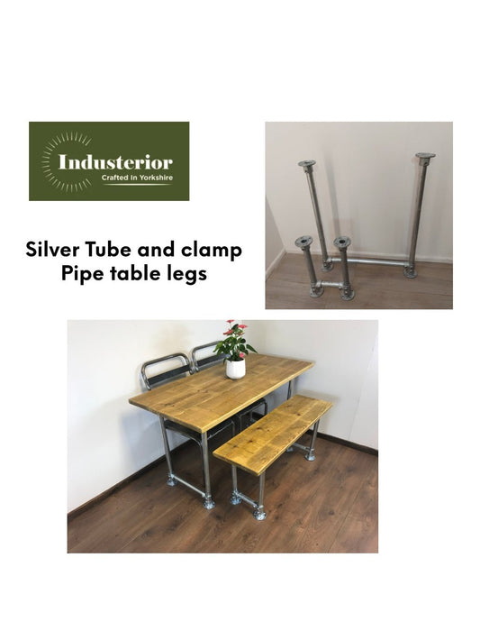 SILVER PIPE INDUSTRIAL LEGS - various sizes and colours - Industerior