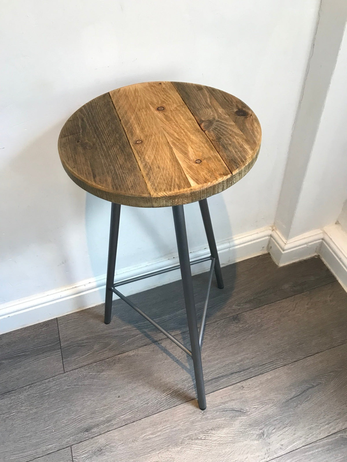 Rustic Hairpin Leg Bar Stool - Breakfast Bar Stool- NORD STOOL - 5 wood finishes - Industrial stool - rustic stool