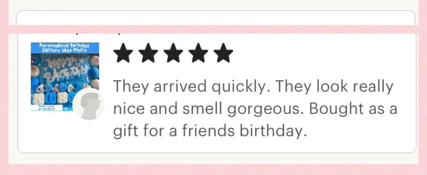 Birthday Wax Melts Gift-Personalised Wax Melts
