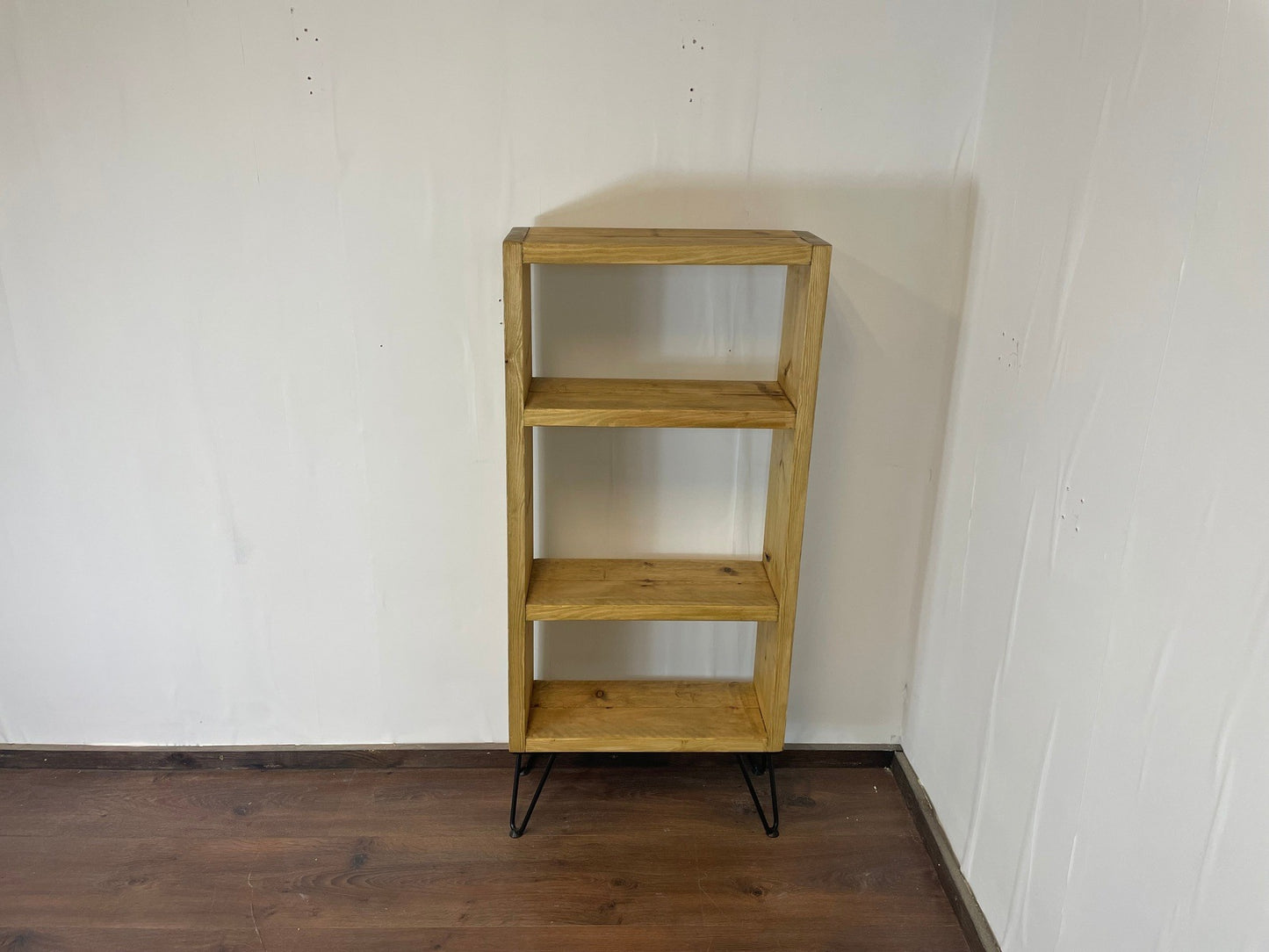 Industrial Rustic Bookcase Bookshelves on Hairpin Legs