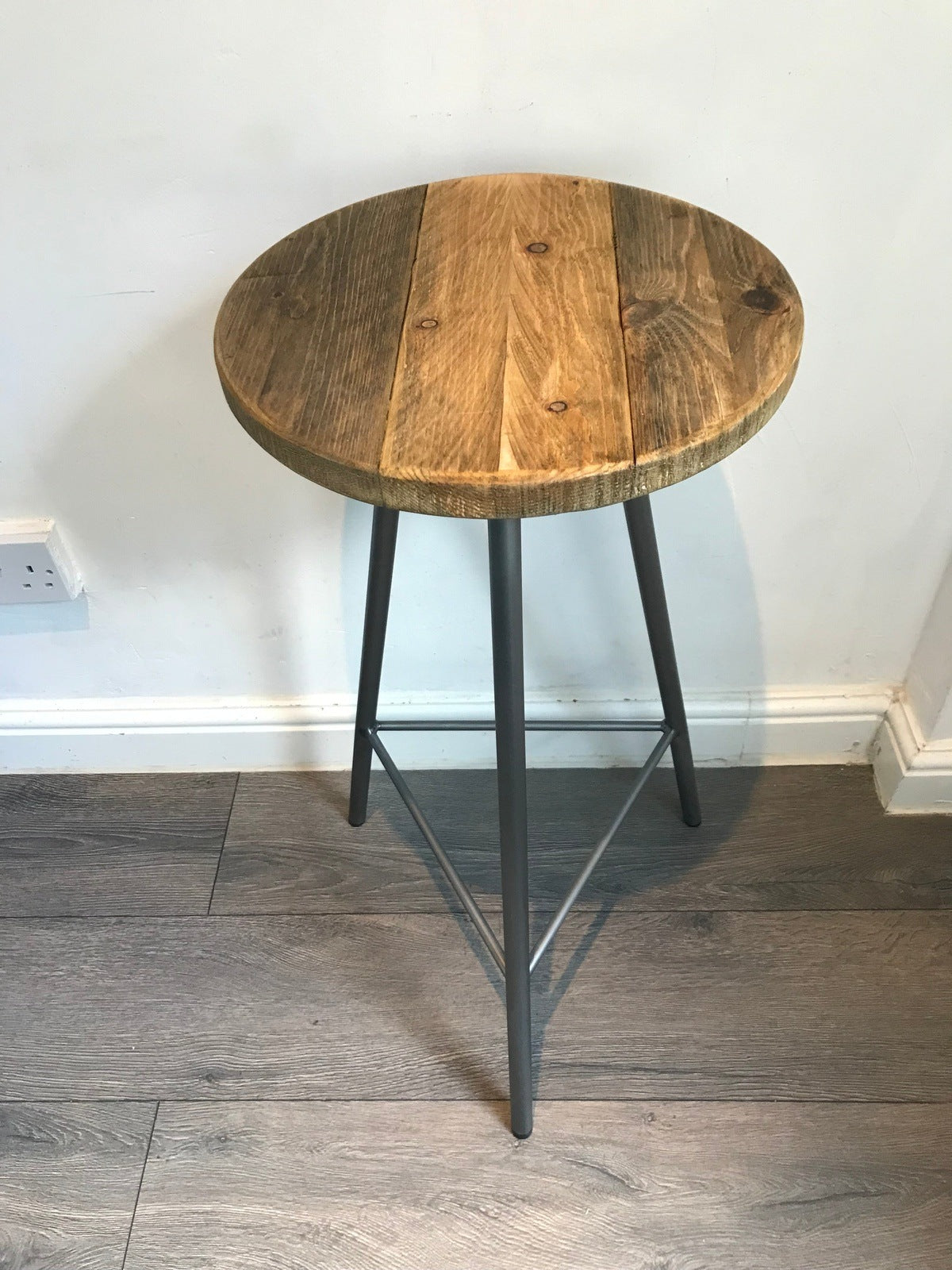 Rustic Hairpin Leg Bar Stool - Breakfast Bar Stool- NORD STOOL - 5 wood finishes - Industrial stool - rustic stool