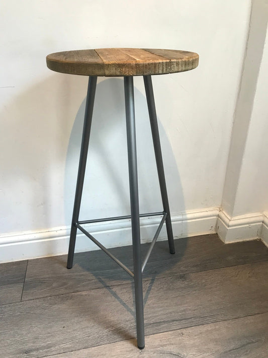 Rustic Hairpin Leg Bar Stool - Breakfast Bar Stool- NORD STOOL - 5 wood finishes - Industrial stool - rustic stool